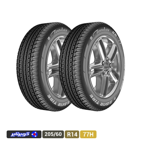 لاستیک کویر تایر مدل KB77 سایز 205/60R14